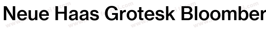 Neue Haas Grotesk Bloomberg Bold字体转换